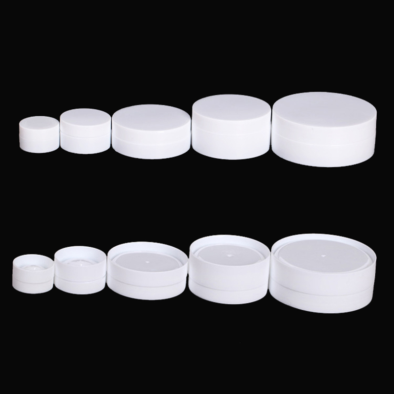 Tin Container Lid - 12 Stuks Plastic Container Witte Cosmetica