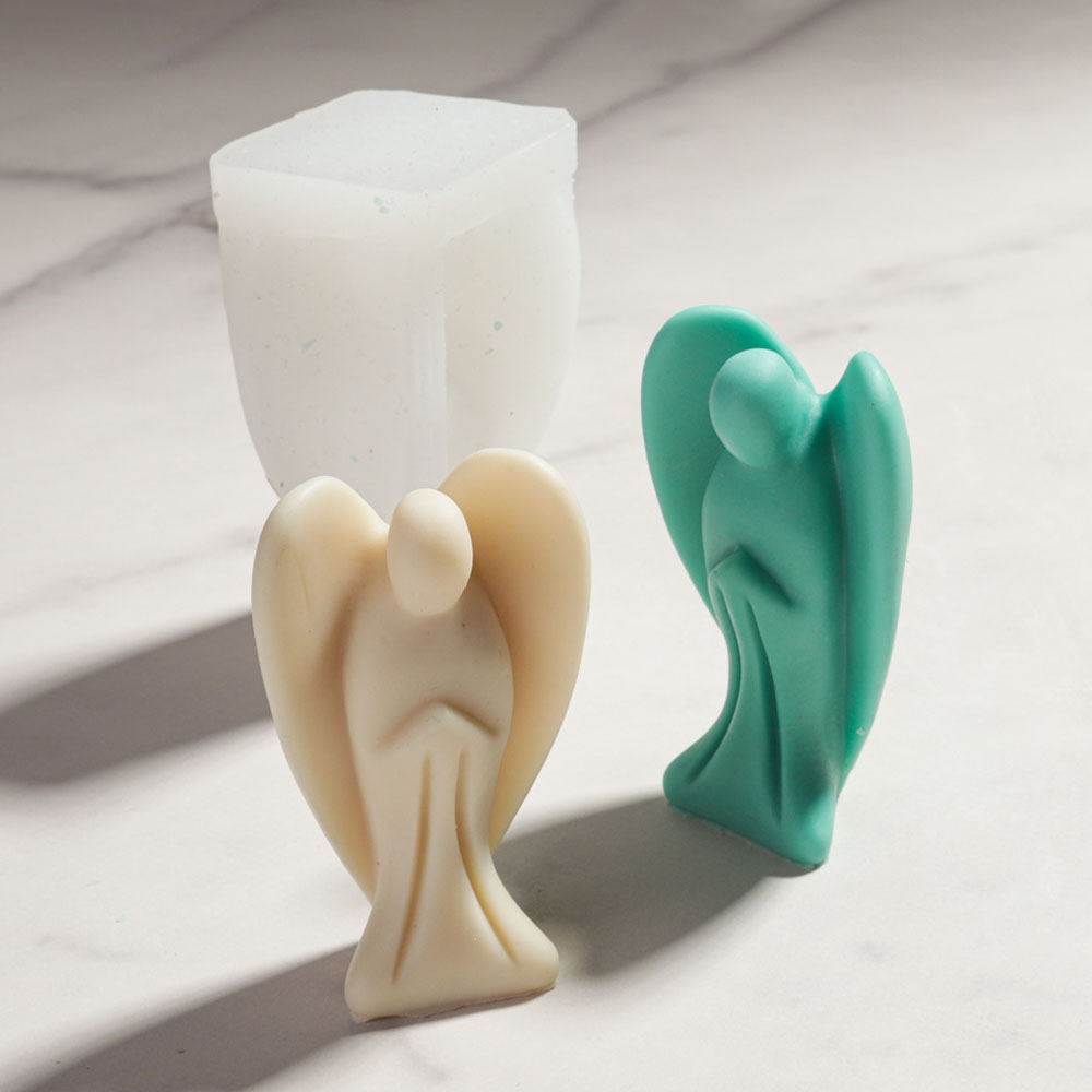 Candle Making Soy Wax - DIY Angel Gips Kaars Siliconen Mal