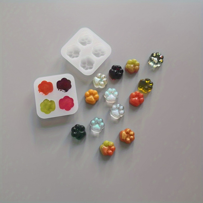 Candle Making Diy Kit - 1Cat Paw Pattern siliconen malset-4A Uniek