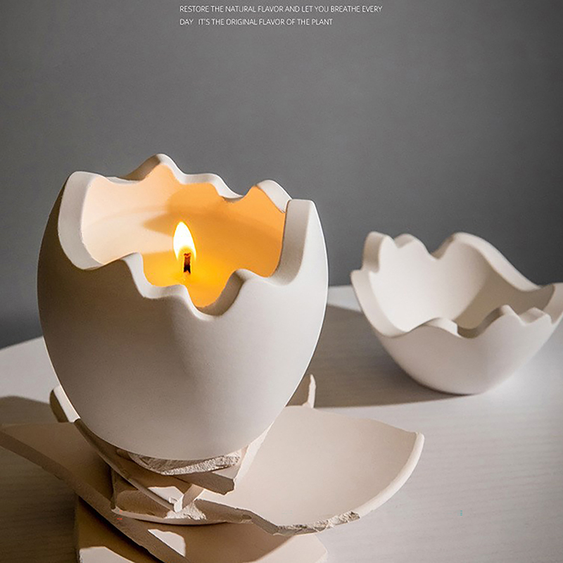 Candle Making Jars With Lids - Ei-vormige kaarsenpot mal opbergdoos siliconen mal