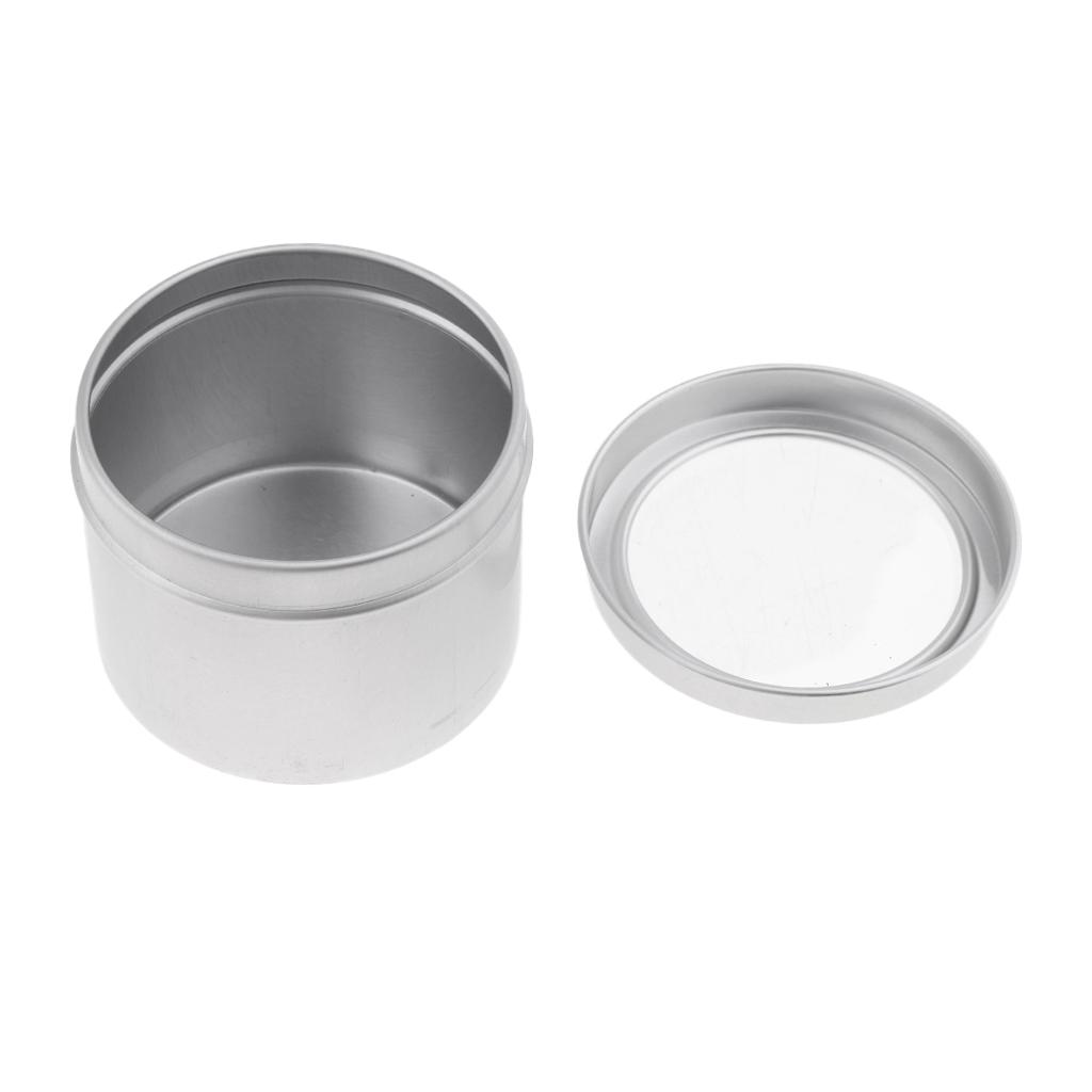 Tin Container Lid - Lege cosmetische potjes, aluminium blikken met