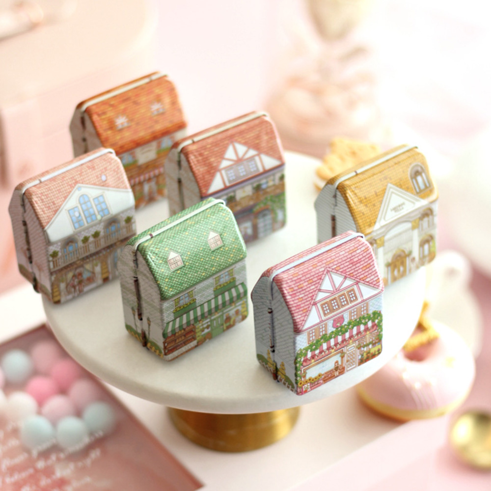 6 stuks mini-huisvormige blikk - Tin Container Lid recensie en prijs