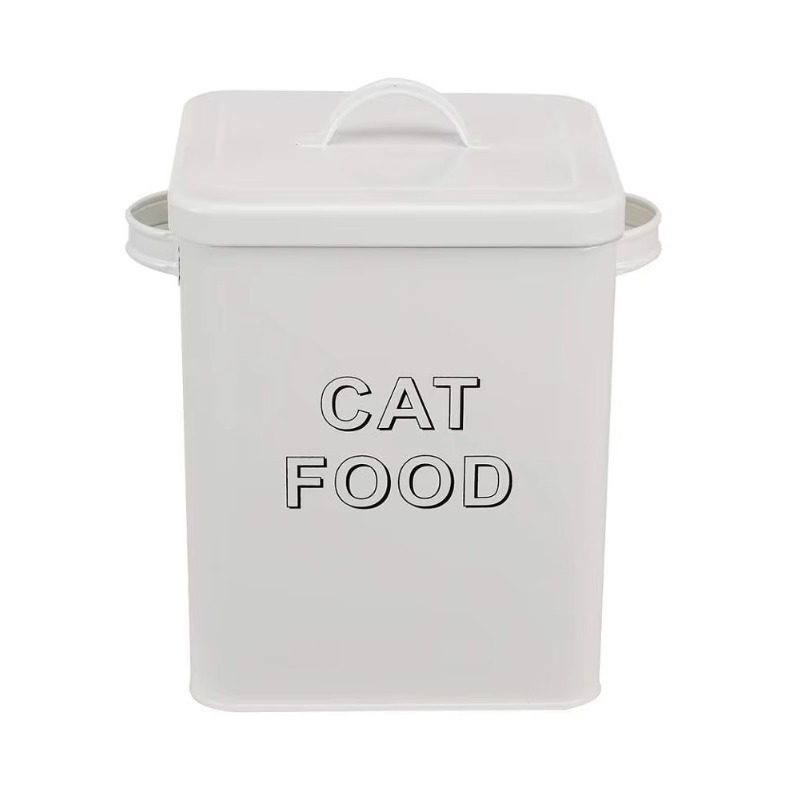 Hondenvoer- en traktatie-opber - Tin Container Lid recensie en prijs