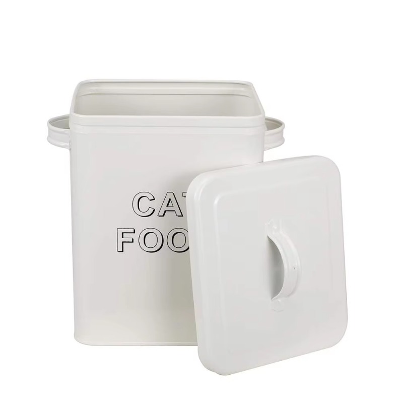 Hondenvoer- en traktatie-opber - Tin Container Lid recensie en prijs