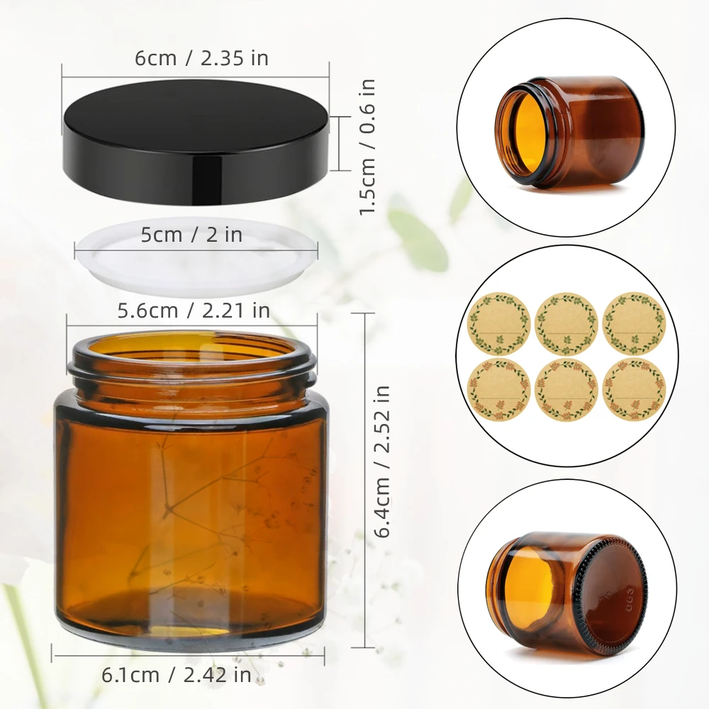 Glazen kaarsenpotjes, 4oz ambe - Candle Making Jars With Lids recensie en prijs