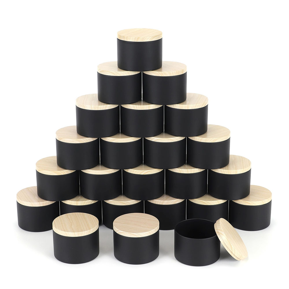 24 stks 4 oz Zwarte Kaars Pott - Candle Making Jars With Lids recensie en prijs