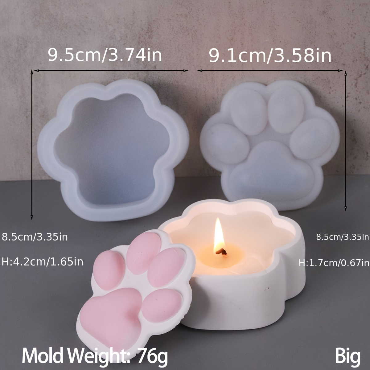Cat Claw Opbergdoos Siliconen  - Candle Making Jars With Lids recensie en prijs