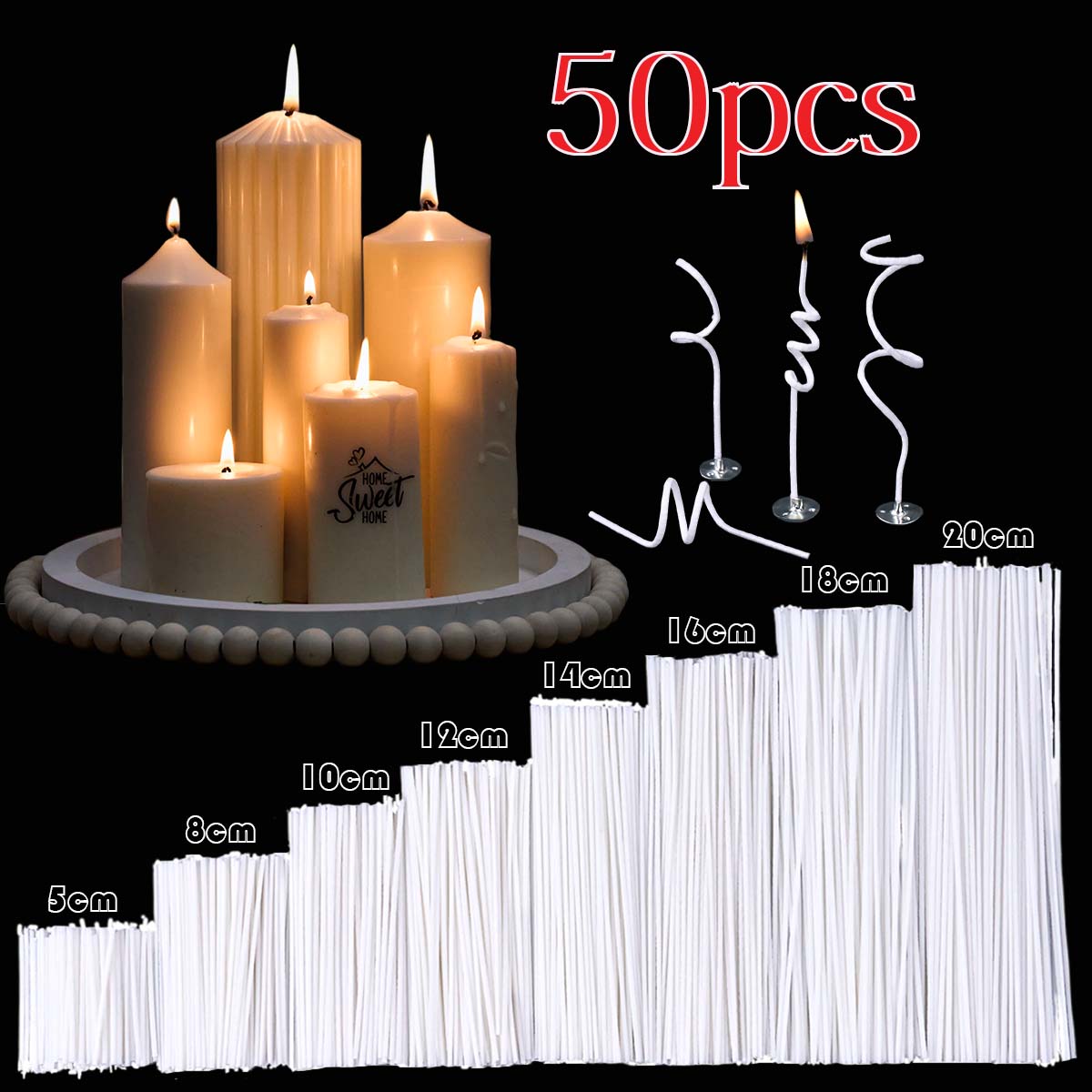 50 Stuks 5-20Cm Kaars Wieken G - Candle Making Instructions recensie en prijs