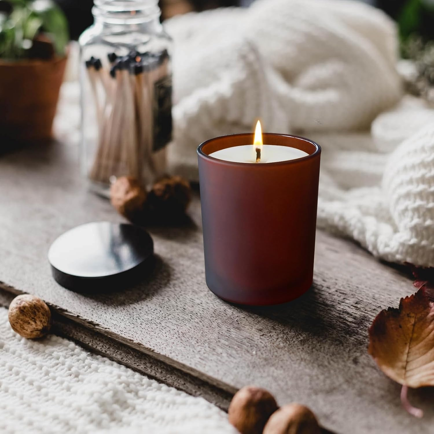 Dikke kaarspotten voor het mak - Candle Making Jars With Lids recensie en prijs