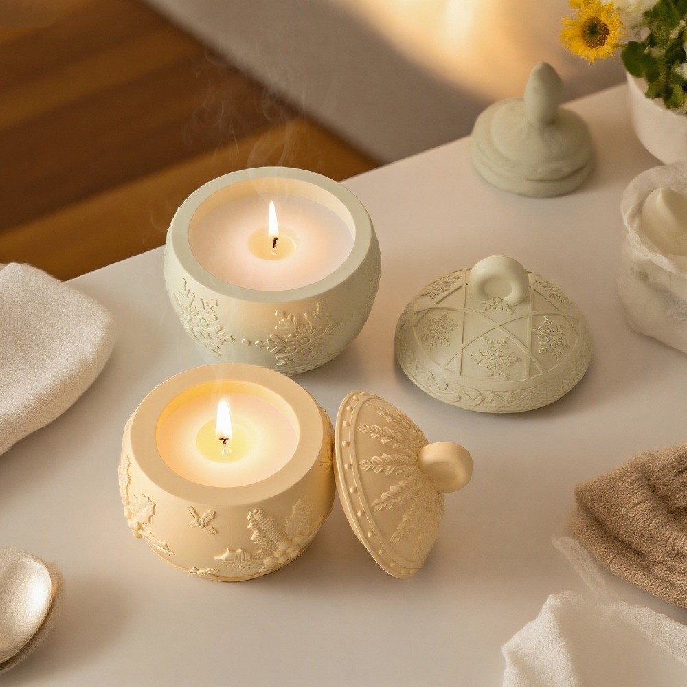 Nieuwe siliconen kaarsenpotvor - Candle Making Jars With Lids recensie en prijs