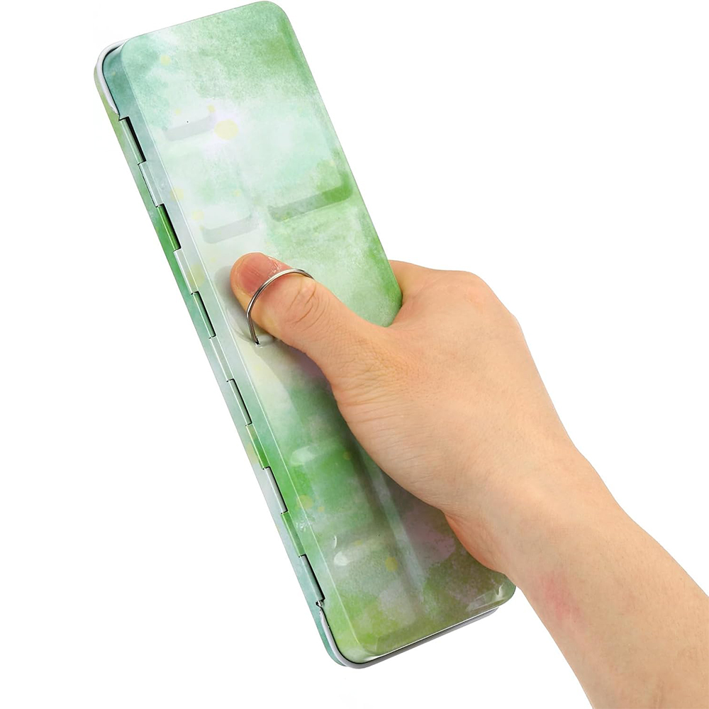 Leeg aquarelpalet, metalen aqu - Tin Container Lid recensie en prijs
