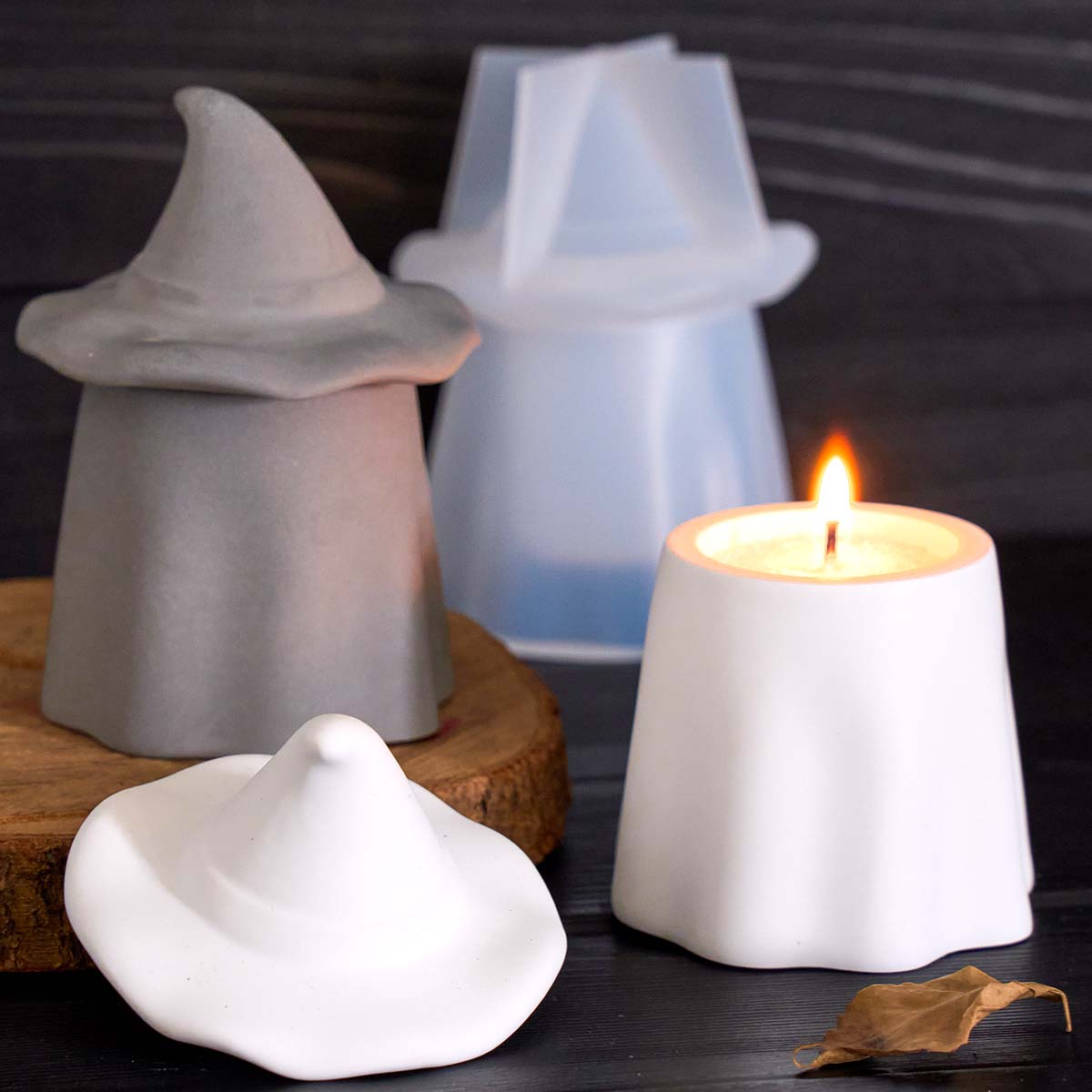 Ghost Wizard Kaarspot Silicone - Candle Making Jars With Lids recensie en prijs