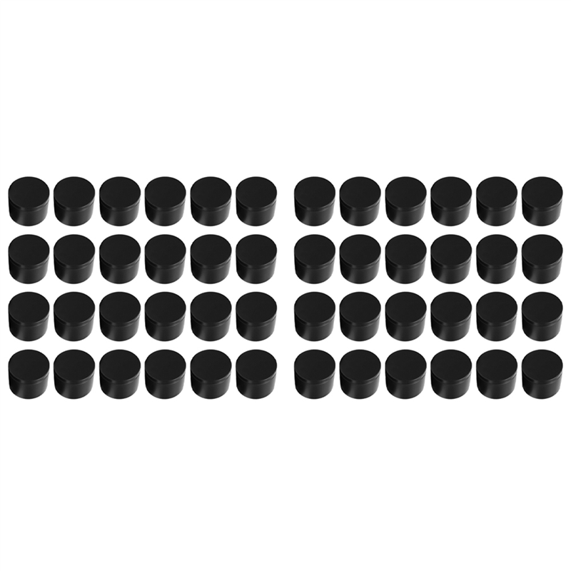 A93E-48 stuks zwarte kaarsenbl - Candle Making Jars With Lids recensie en prijs
