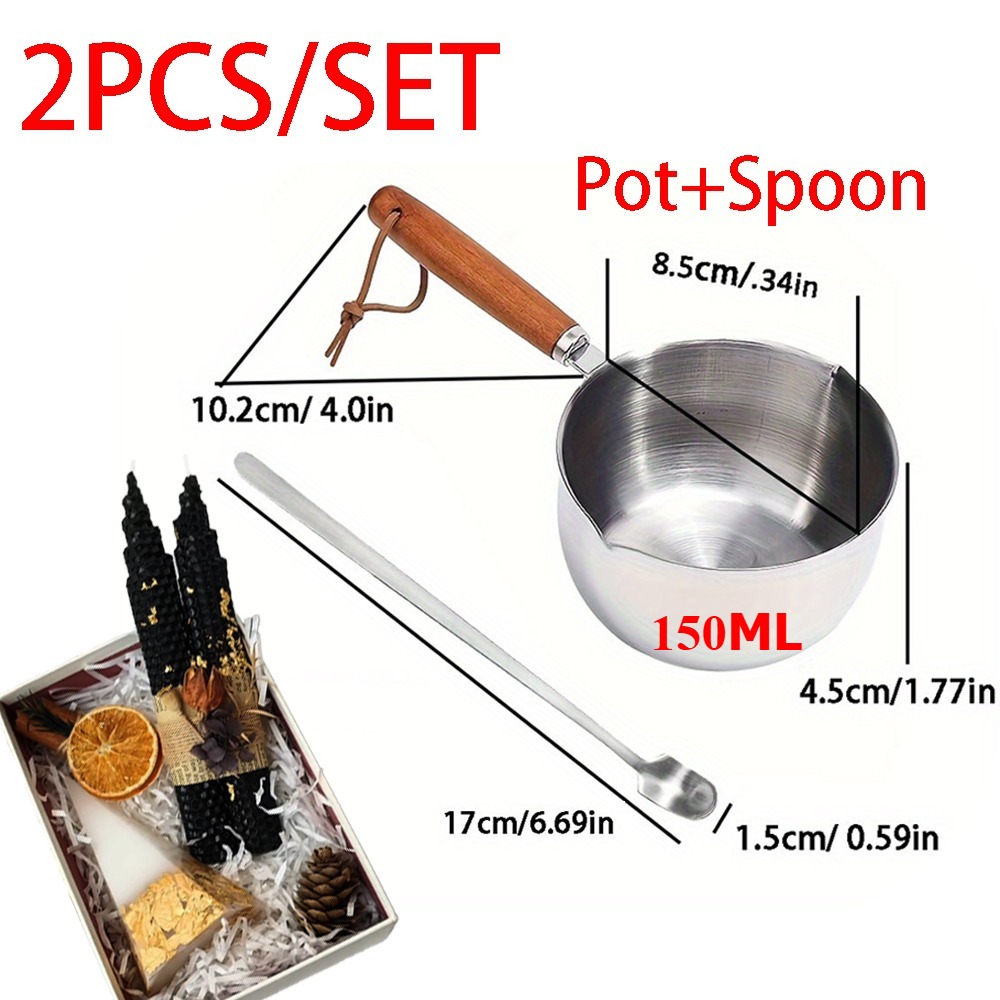 2 STUKS/SET Houten Handvat Was - Candle Making Homewood recensie en prijs