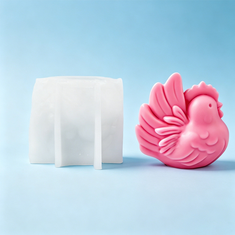 Cartoon kip siliconen kaarsvor - Candle Making Soy Wax recensie en prijs