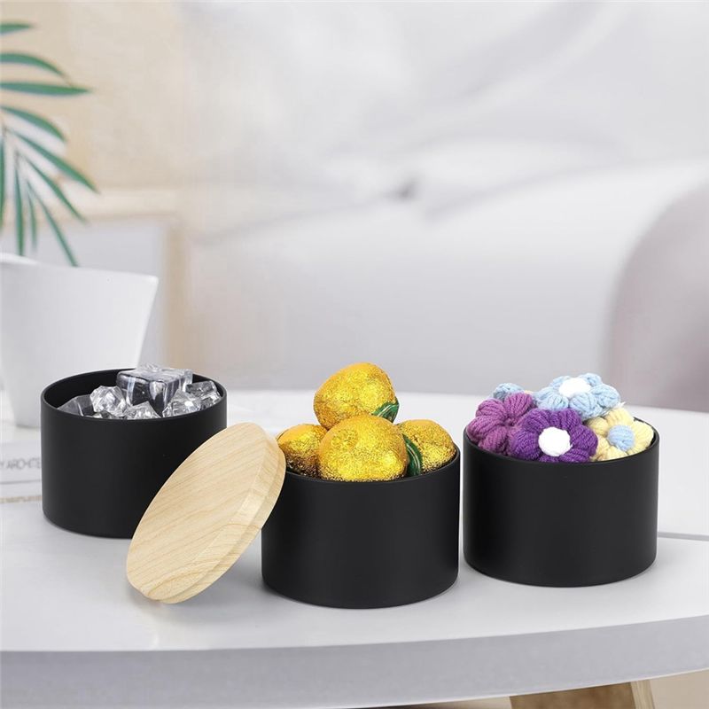 24 stuks 4 oz zwarte kaarsenbl - Candle Making Jars With Lids recensie en prijs